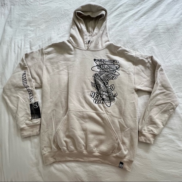 Reclaimed Vintage Scribble Hoodie - Picture 4 of 9